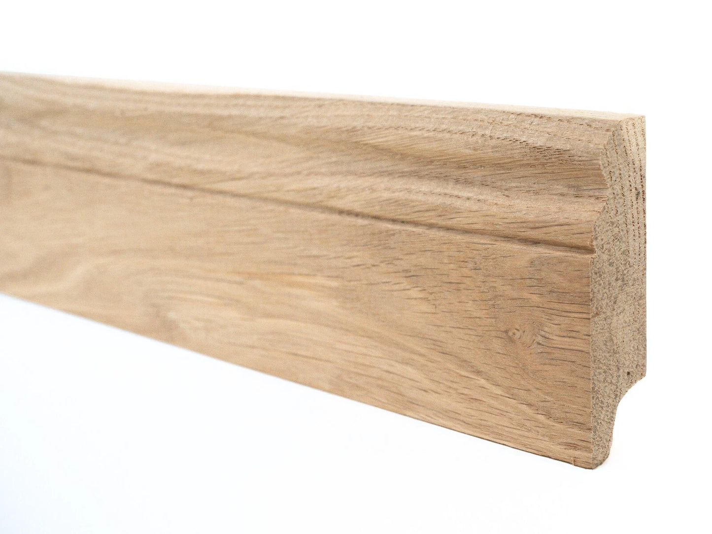 Solid Skirting Board Oak Rustic 20x70mm unfinished 0,8-1,5m Hamburg Profile
