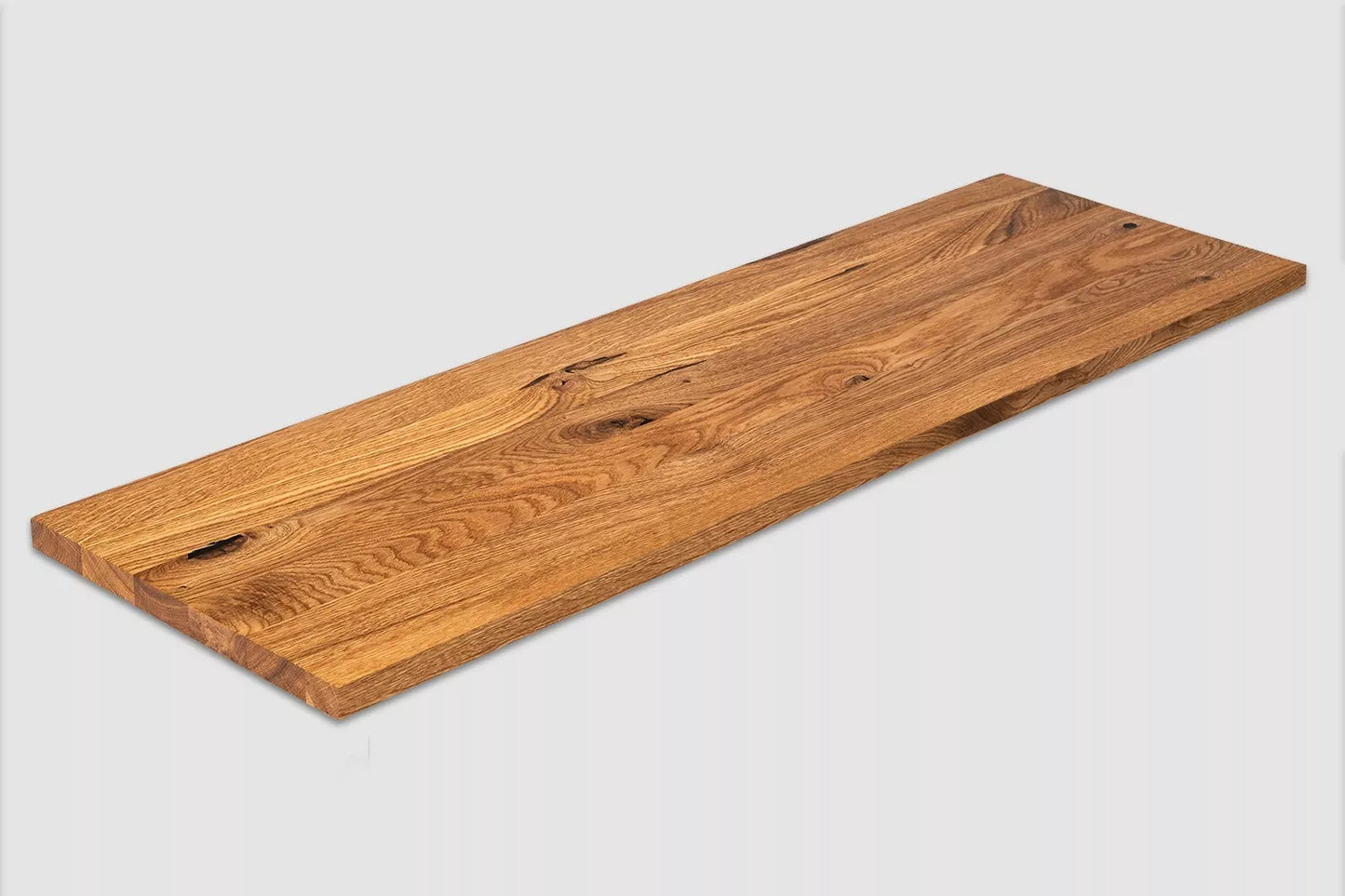 Tablette Marche de porte-à-l'épaule Contremarche Appui de fenêtre Chêne rustique, lamelles pleines, 16 mm, huilé naturel