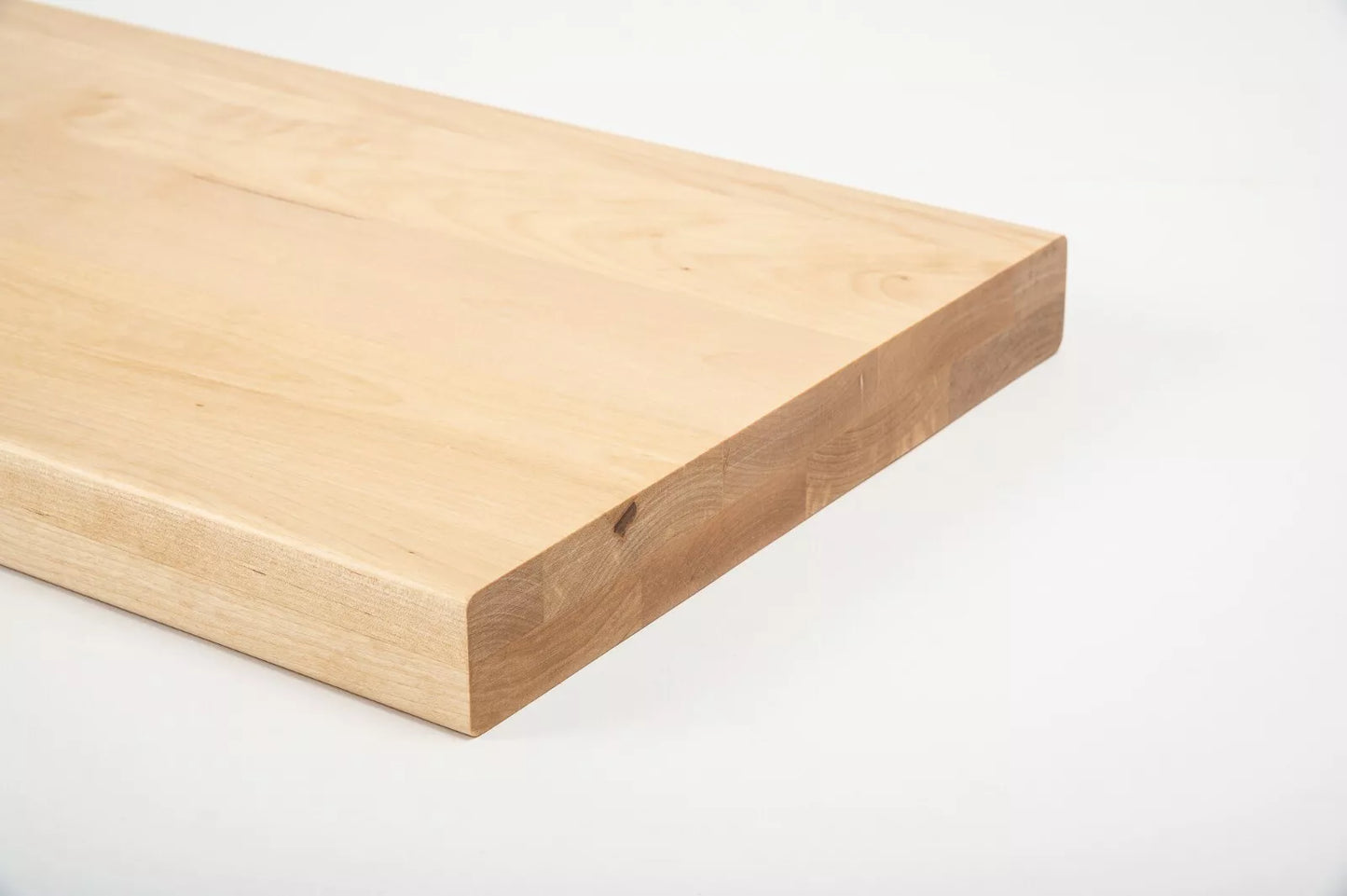 Shelf Stair tread Riser Windowsill Birch A/B, full stave lamellas, 40 mm, 2-layer, Matte lacquere