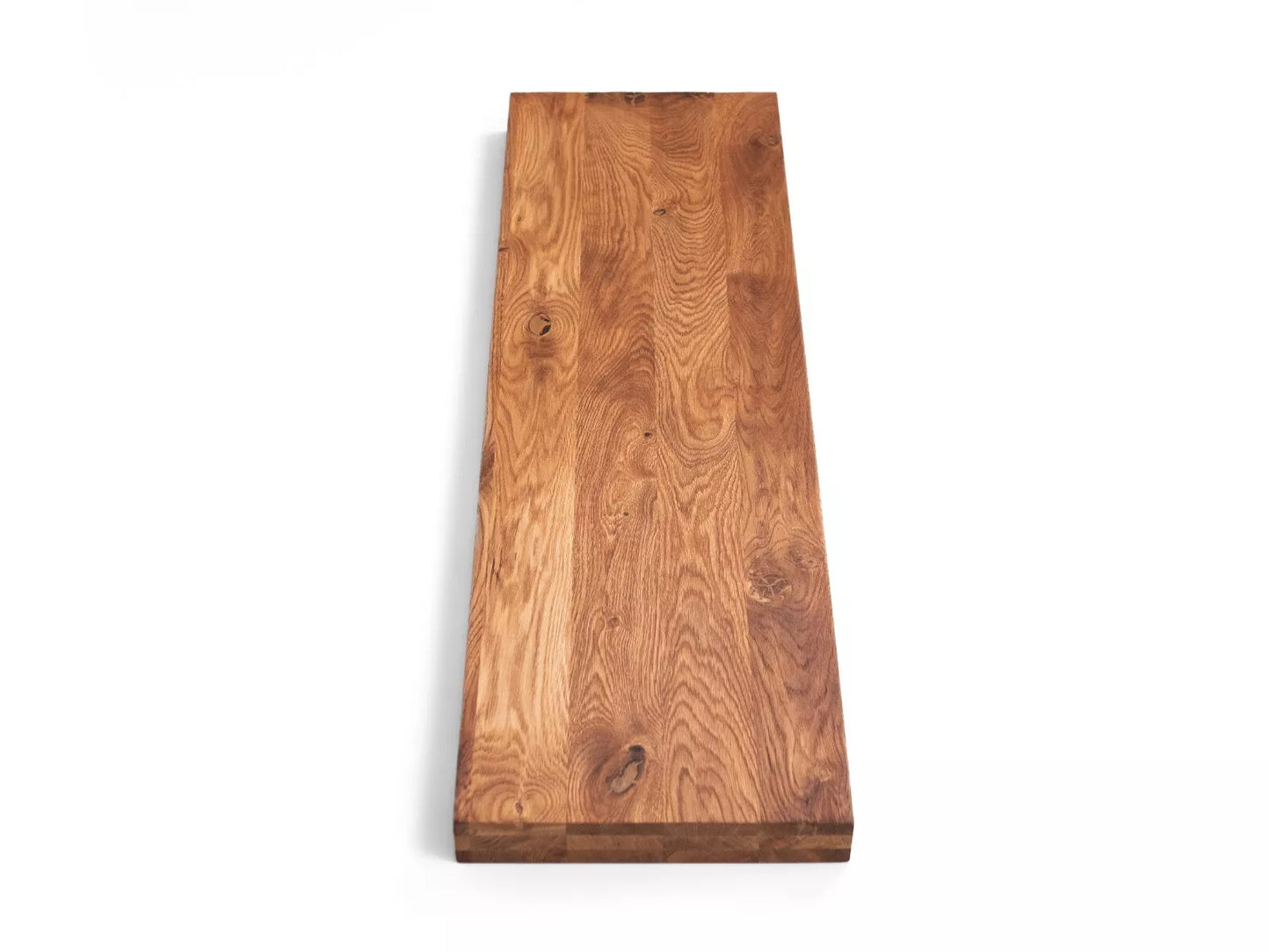 Contremarche de marche d'escalier Repose-fenêtre Contremarches Chêne Rustique, lamelles pleine lame, 52 mm, 3 couches, huilé naturellement
