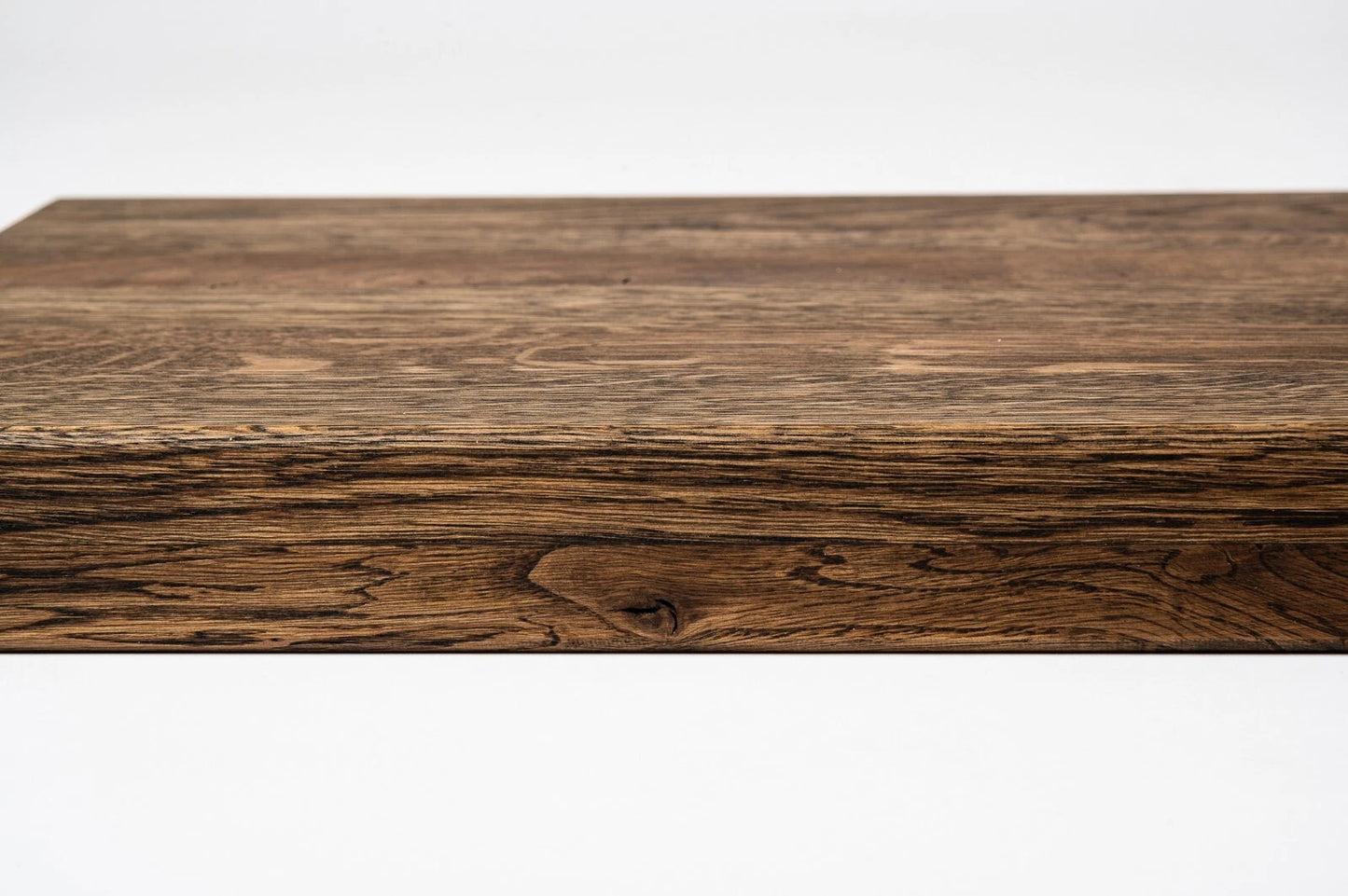 Etagère Marche d'escalier Elévateur Appui de fenêtre Chêne rustique, lamelles entières, 35 mm, 2 couches, Huile fumée