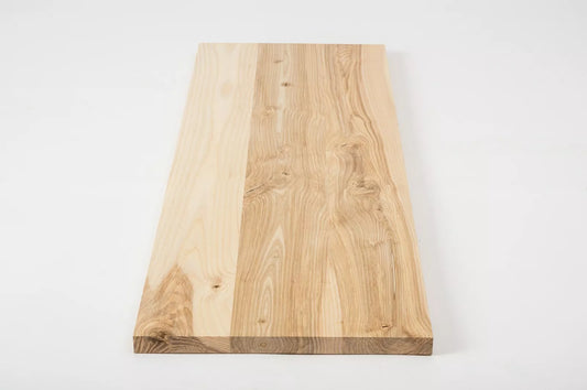 Shelf Stair tread Riser Windowsill Ash Rustic, full stave lamellas, 20 mm, Unfinished