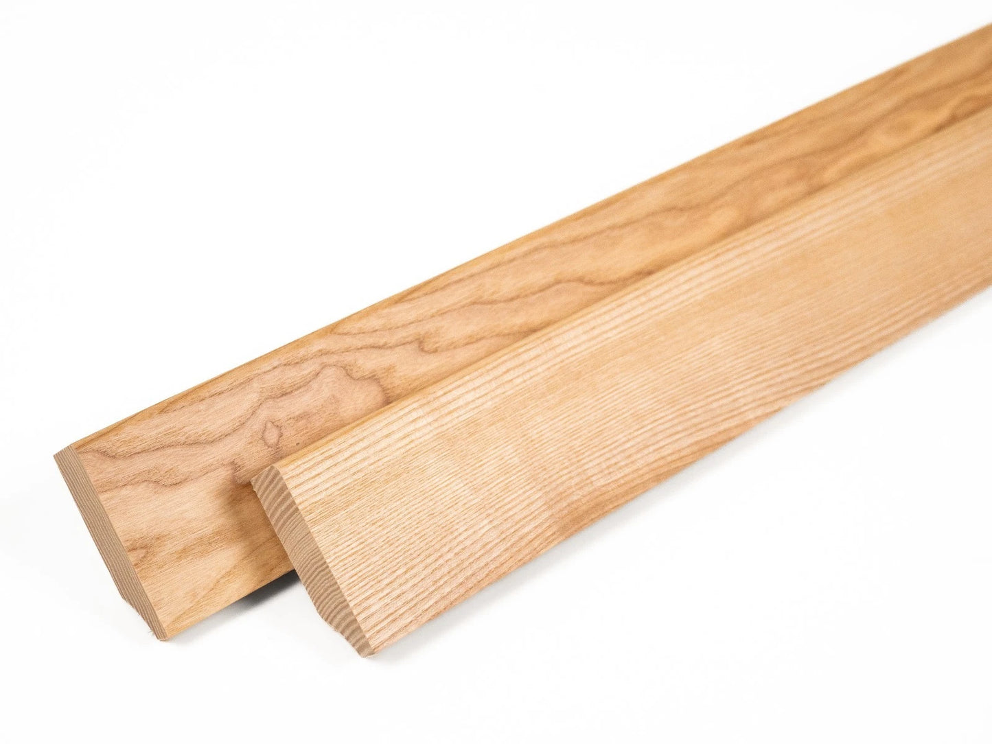 Solid Skirting Board Ash A/B 24x60mm matte lacquered 2000 mm with radius 5mm