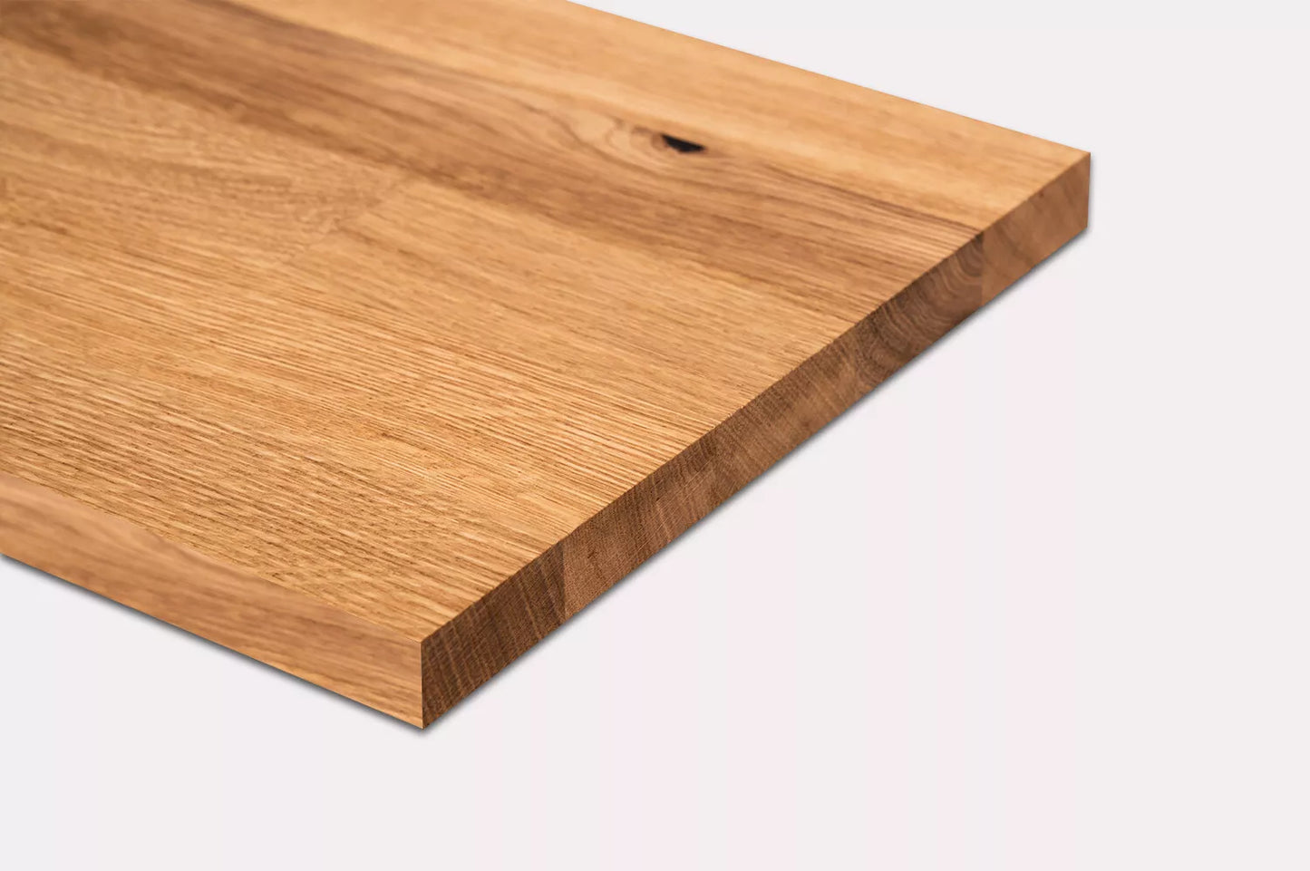 Shelf Stair tread Riser Windowsill Oak Rustic, finger jointed lamellas, 20 mm, Hard wax oil Natural (colourless)