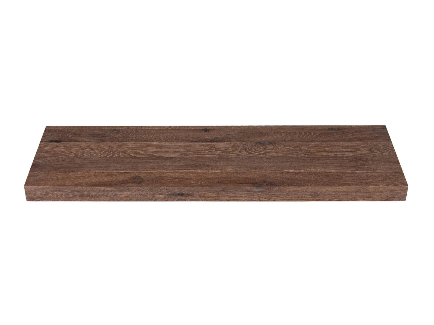 Etagère Marche d'escalier Rehausse Appui de fenêtre Chêne rustique fumé, lamelles entières, 52 mm, 3 couches, huile de cire dure Blanc naturel