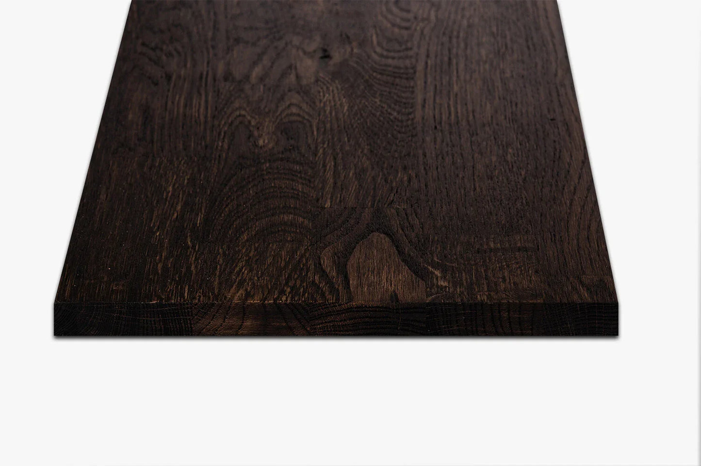 Etagère Marche d'escalier contremarche Appui de fenêtre Chêne rustique, lamelles aboutées, 26 mm, Huile noire