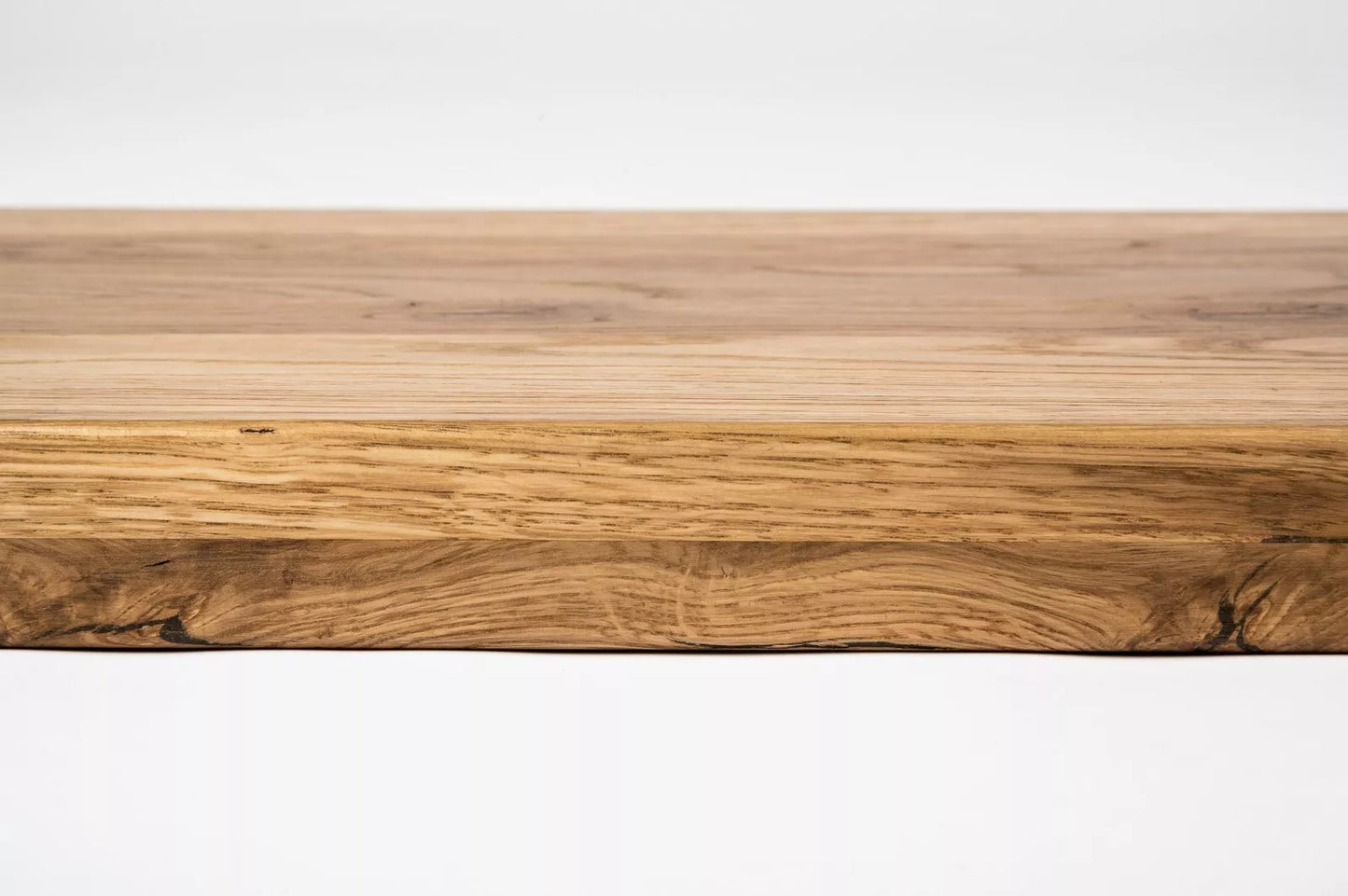 Shelf Stair tread Riser Windowsill Oak Rustic, full stave lamellas, 20 mm, Bronze oil