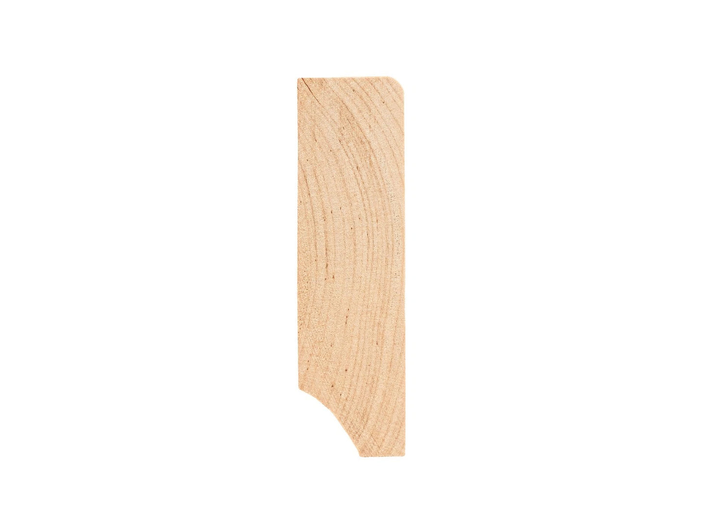 Solid Skirting Board Birch A/B 24x80mm matte lacquered 2000 mm with radius 5mm