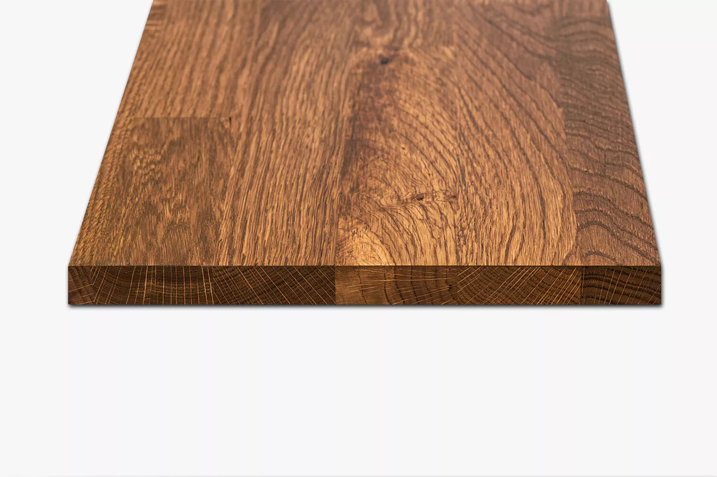 Shelf Stair tread Riser Windowsill Oak Rustic, finger jointed lamellas, 26 mm, Antique oil