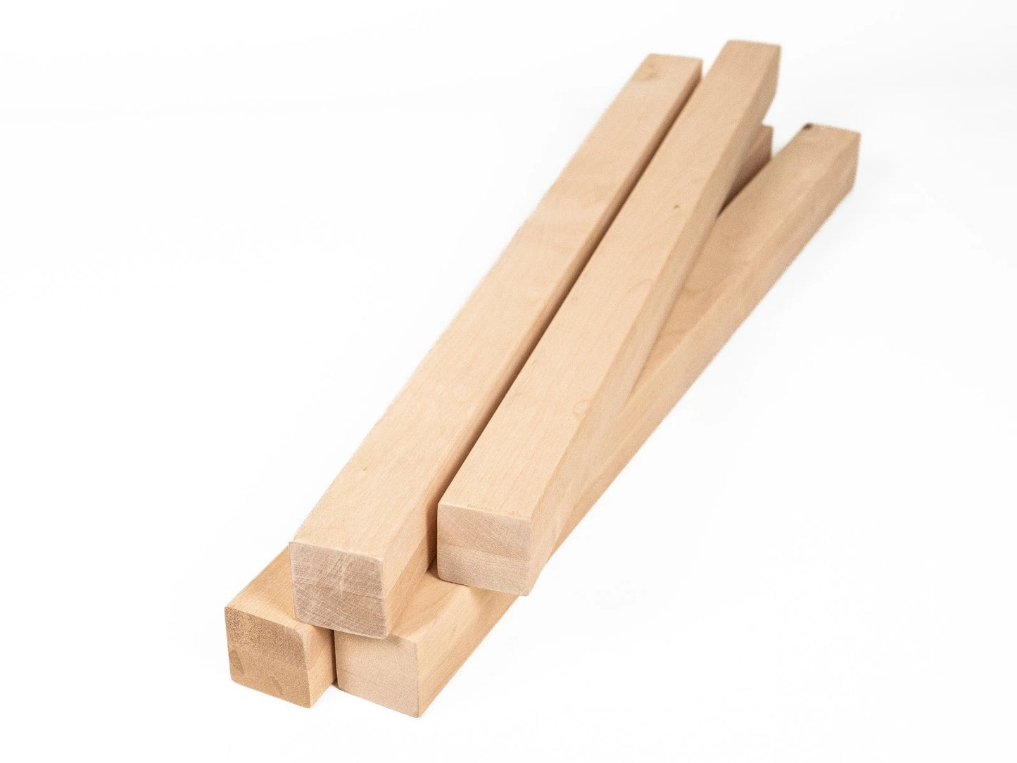 Poutre en bois lamellé-collé de bouleau A/B 50x50 mm Huile de cire dure Blanc naturel, bois équarri, bois massif