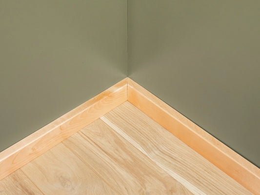 Solid Skirting Board Birch A/B 24x60mm matte lacquered 2000 mm with radius 5mm