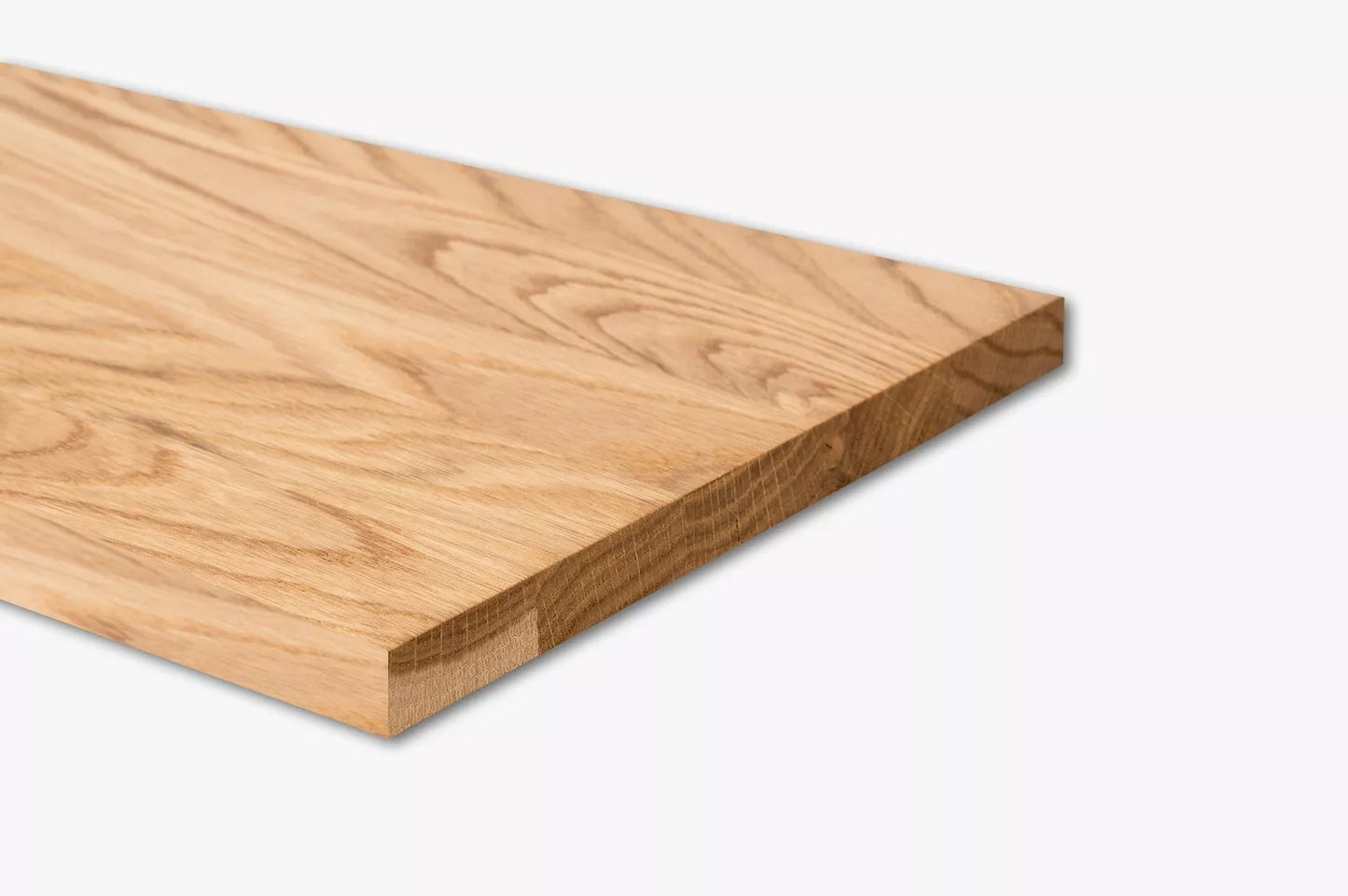 Shelf Stair tread Riser Windowsill Oak A/B, full stave lamellas, 20 mm, Matte lacquered