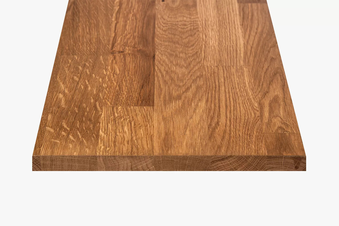 Shelf Stair tread Riser Windowsill Oak Rustic, finger jointed lamellas, 20 mm, Bronze oil