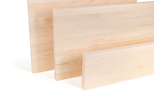 Panneau contrecollé à bordure massive DIY Pin A/B, lamelles entières, 20 mm