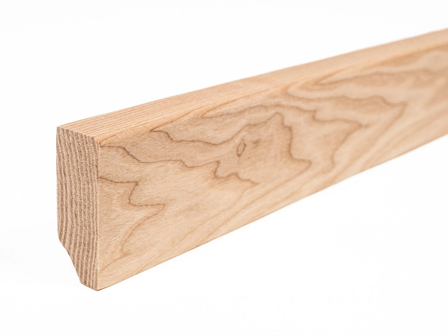Solid Skirting Board Ash A/B 24x60mm unfinished 2000 mm with radius 5mm