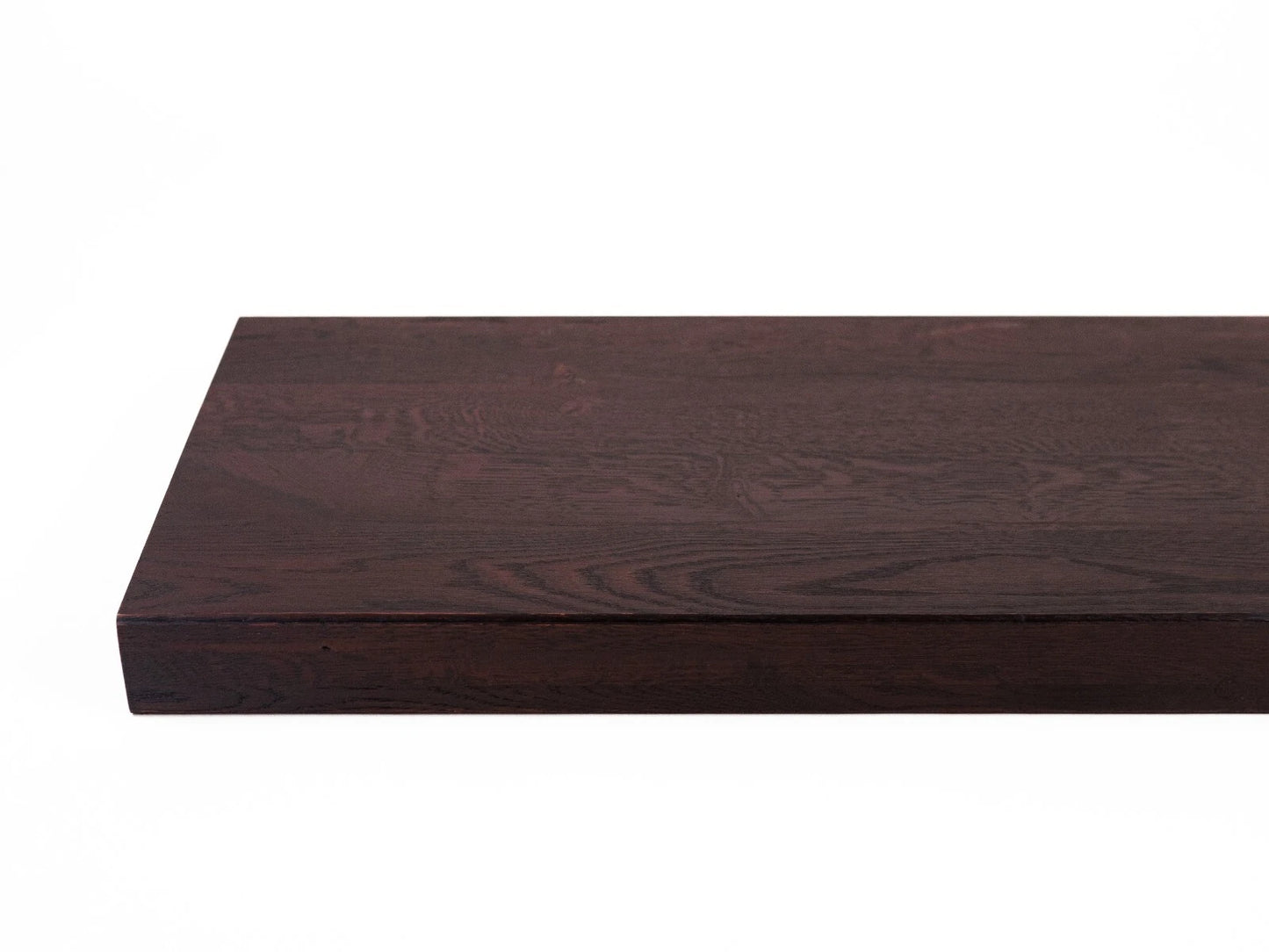 Tablette Marche de escalier Contremarche Appui de fenêtre Chêne rustique, lamelles entières, 52 mm, 3 couches, Huilé Noyer foncé
