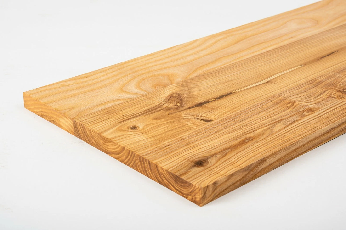 Shelf Stair tread Riser Windowsill Ash Rustic, full stave lamellas, 20 mm, Natural oil