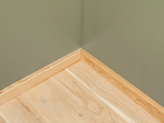 Solid Skirting Board Ash A/B 24x60mm matte lacquered 2000 mm with radius 5mm