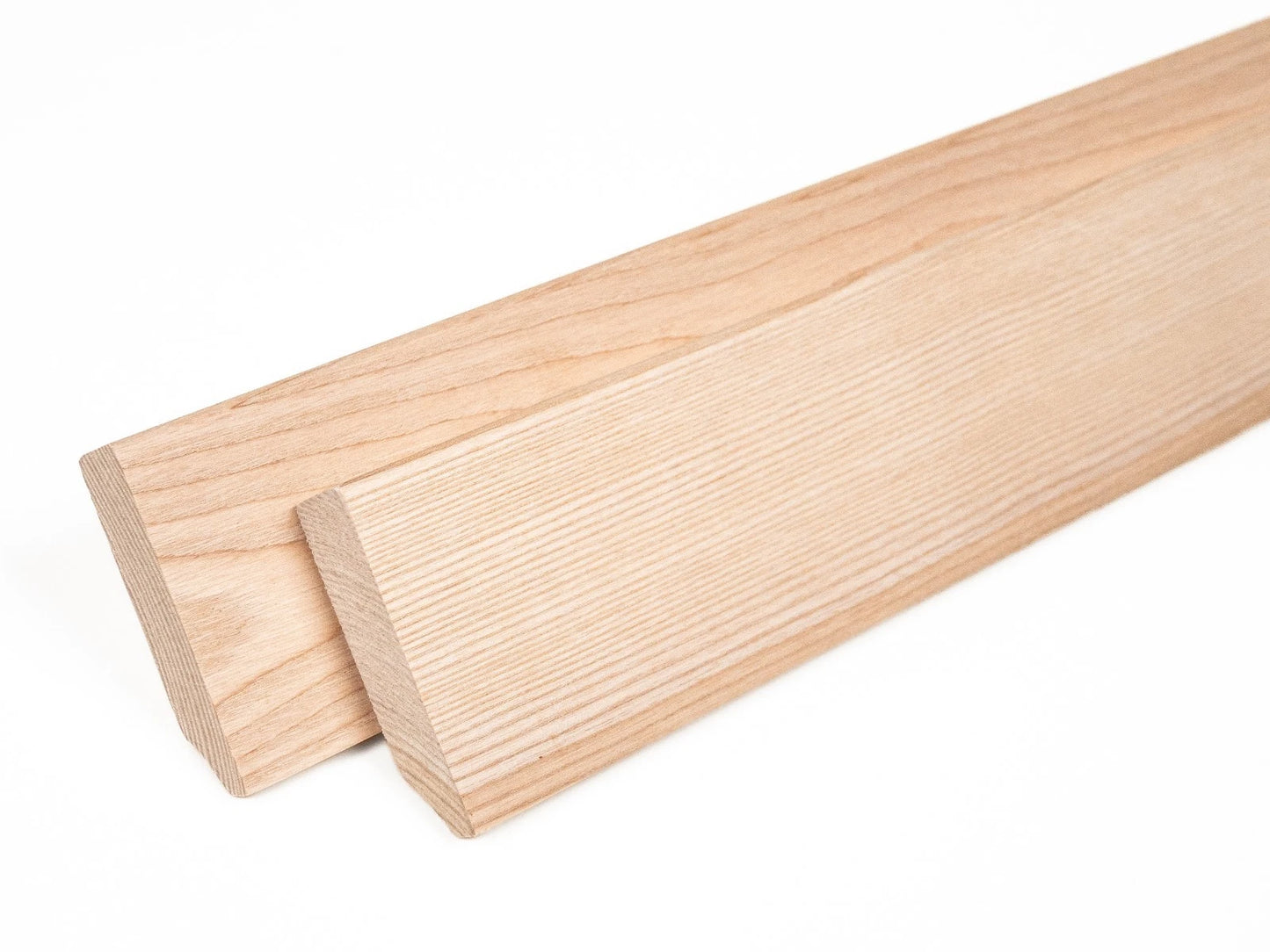 Solid Skirting Board Ash A/B 24x80mm unfinished 2000 mm with radius 5mm