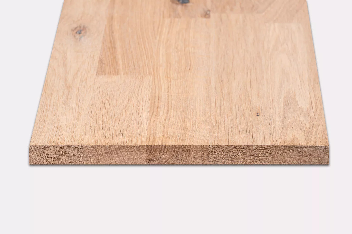 Shelf Stair tread Riser Windowsill Oak Rustic, finger jointed lamellas, 26 mm, White oil