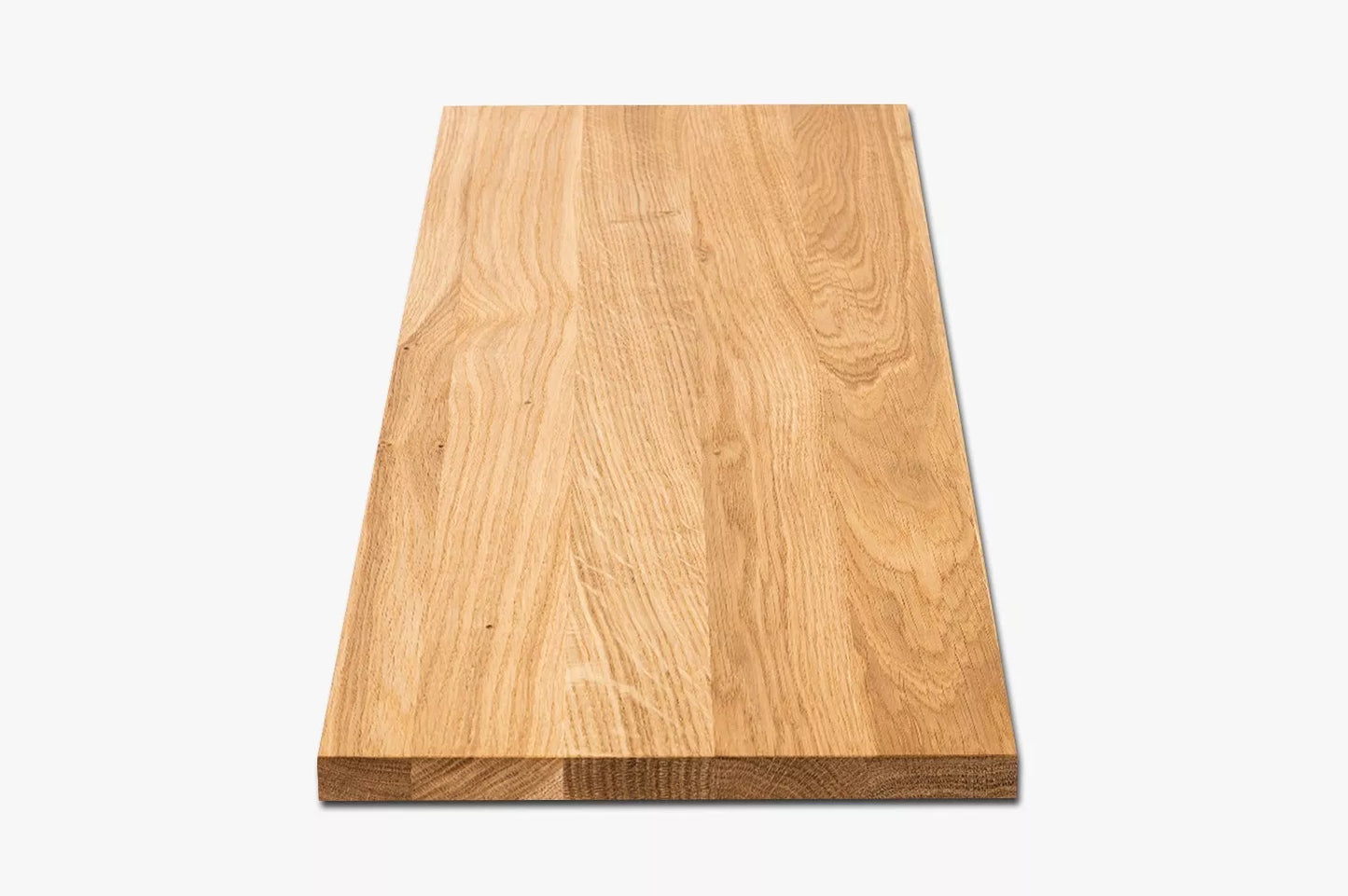 Shelf Stair tread Riser Windowsill Oak A/B, full stave lamellas, 26 mm, Hard wax oil Natural (colourless)