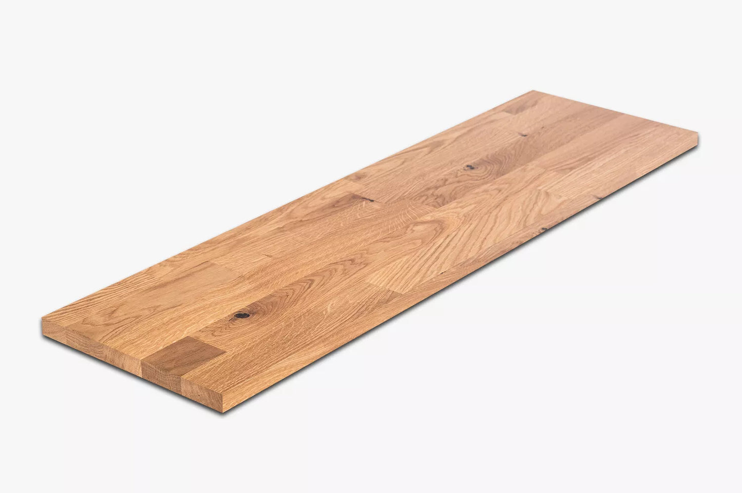 Etagère Marche d'escalier Elévateur Appui de fenêtre Chêne rustique, lamelles aboutées, 20 mm, laqué mat