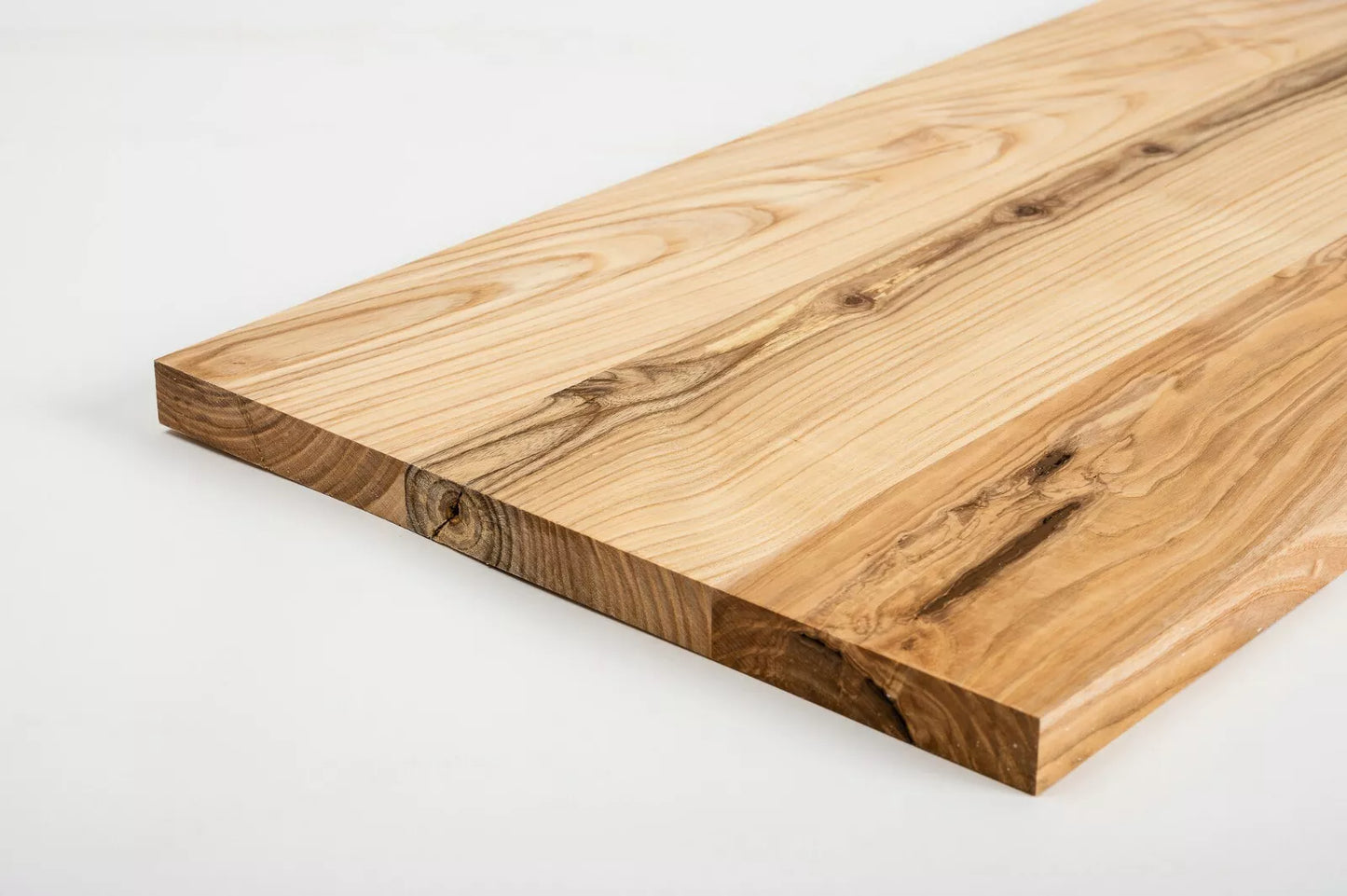 Shelf Stair tread Riser Windowsill Ash Rustic, full stave lamellas, 20 mm, Hard wax oil Natural (colourless)