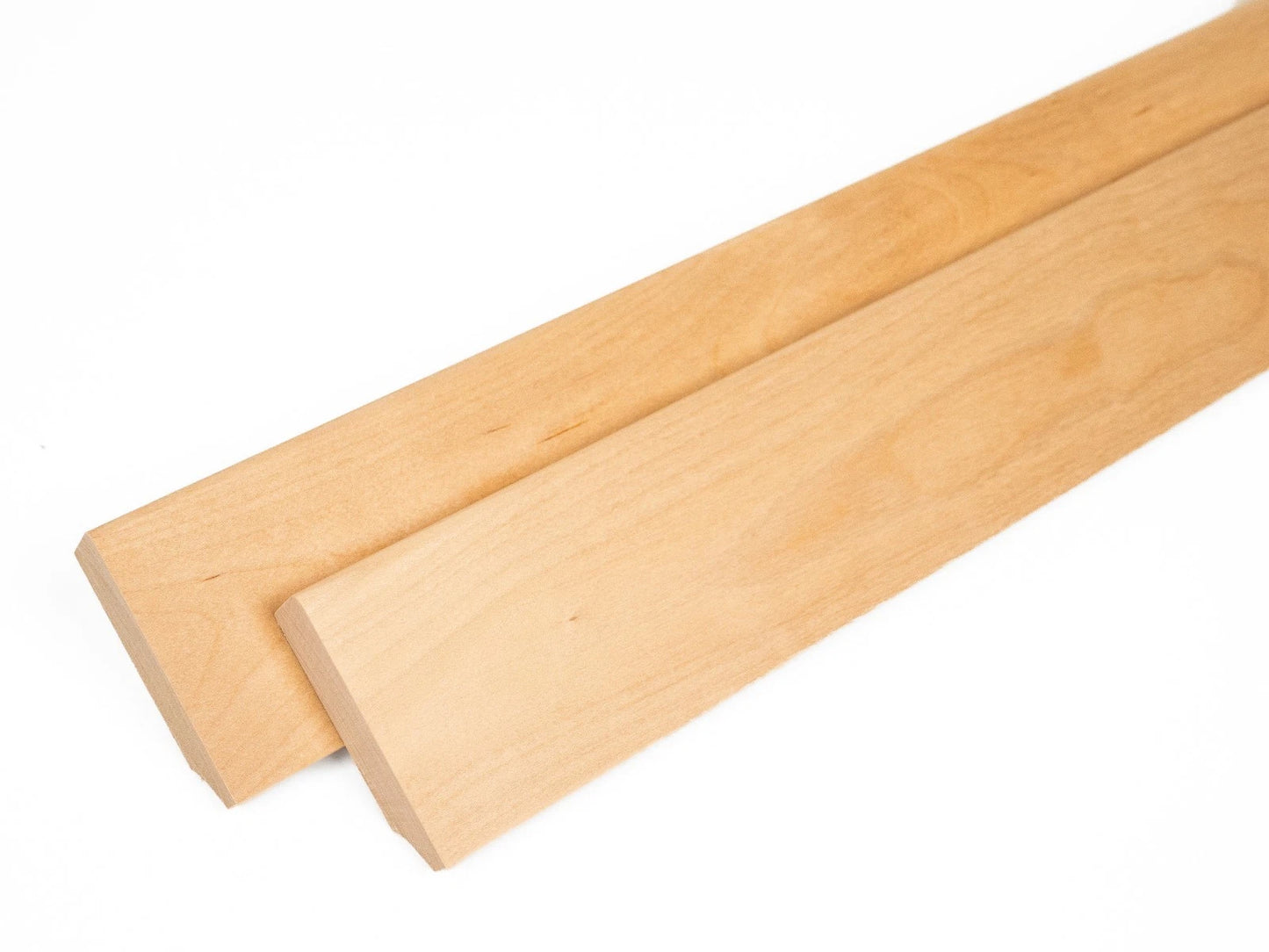 Solid Skirting Board Birch A/B 24x80mm matte lacquered 2000 mm with radius 5mm