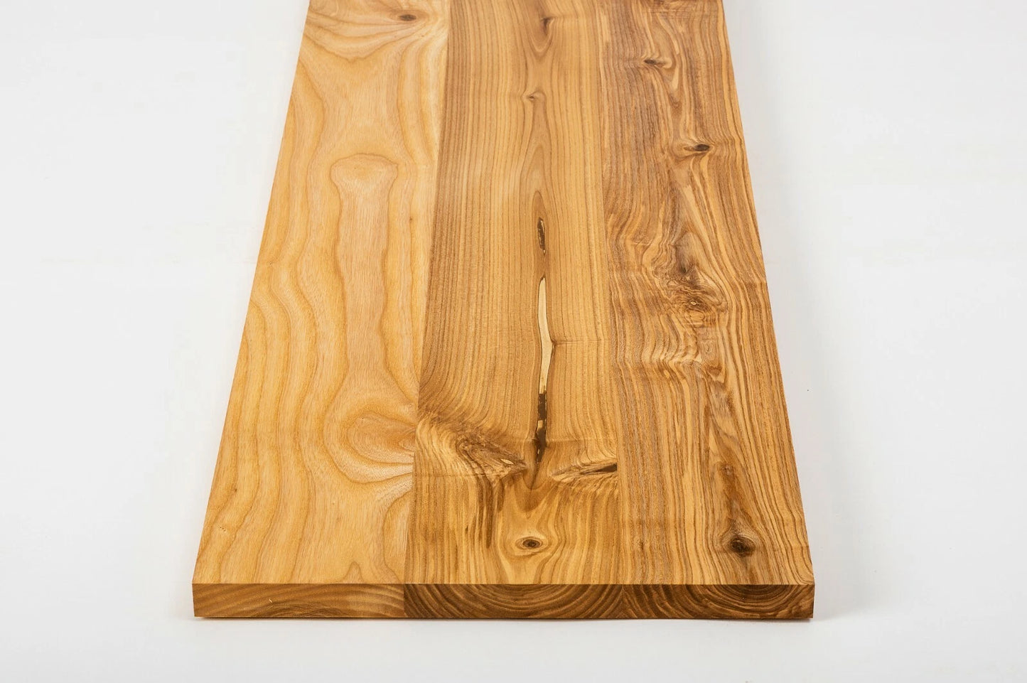 Shelf Stair tread Riser Windowsill Ash Rustic, full stave lamellas, 20 mm, Natural oil