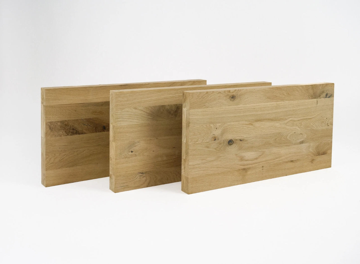 Panneau massif contrecollé DIY Chêne rustique, lamelles entières, 40 mm, 2 couches