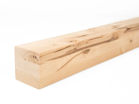 Glulam birch beam Rustic 70x70 mm Hard wax oil Natural white, square timber, solid wood