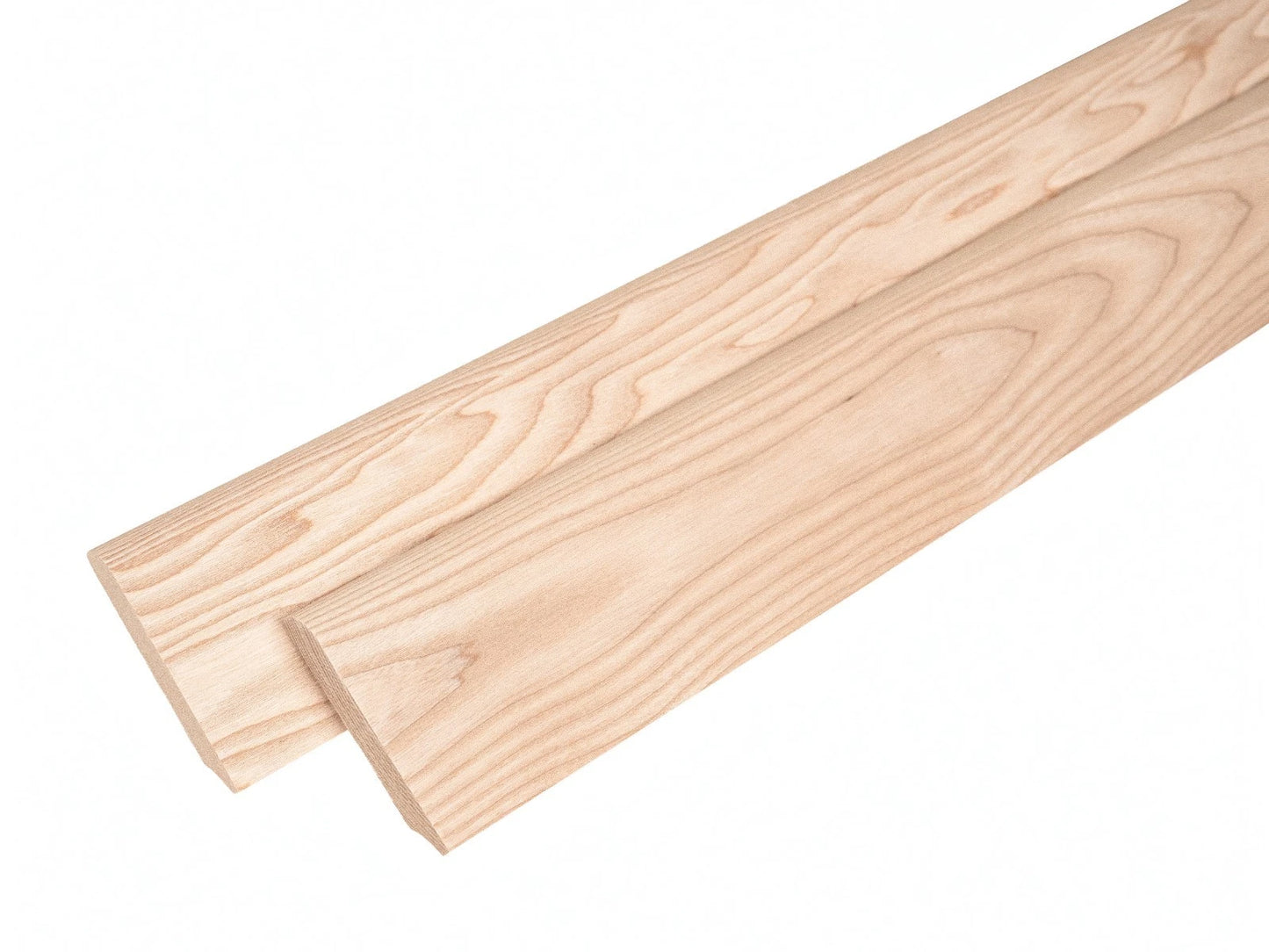 Solid Skirting Board Ash A/B 24x100mm unfinished 2000 mm with radius 20mm