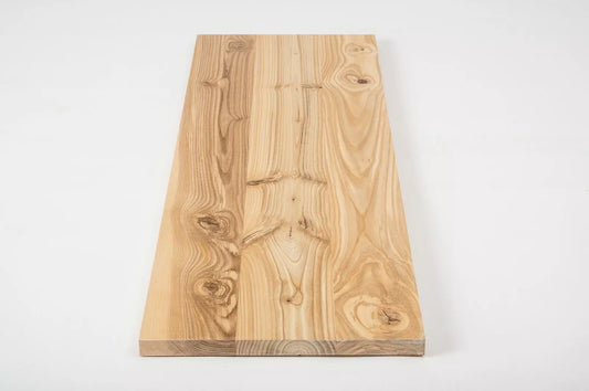 Shelf Stair tread Riser Windowsill Ash Rustic, full stave lamellas, 20 mm, Hard wax oil Natural white
