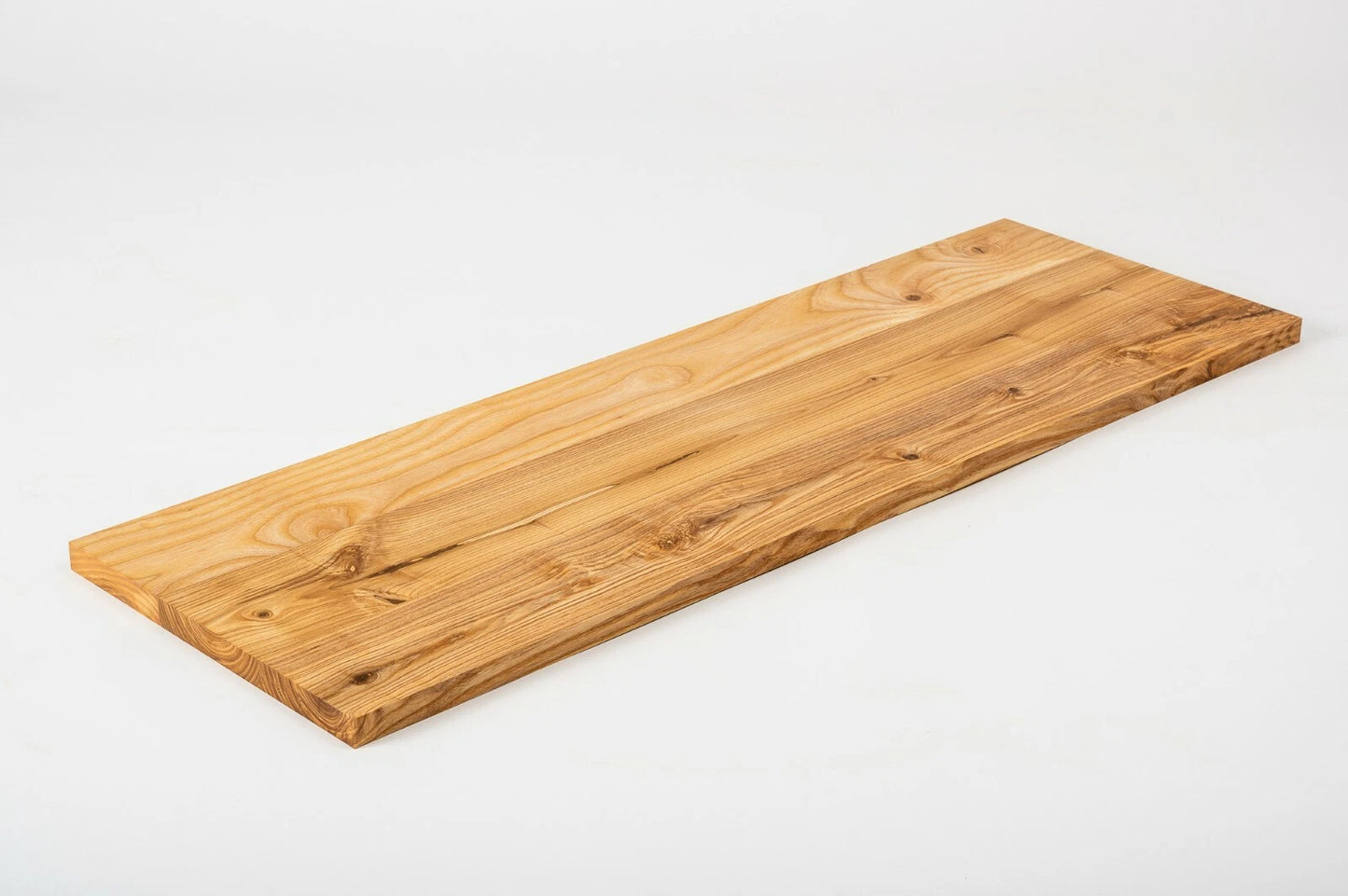 Shelf Stair tread Riser Windowsill Ash Rustic, full stave lamellas, 20 mm, Natural oil