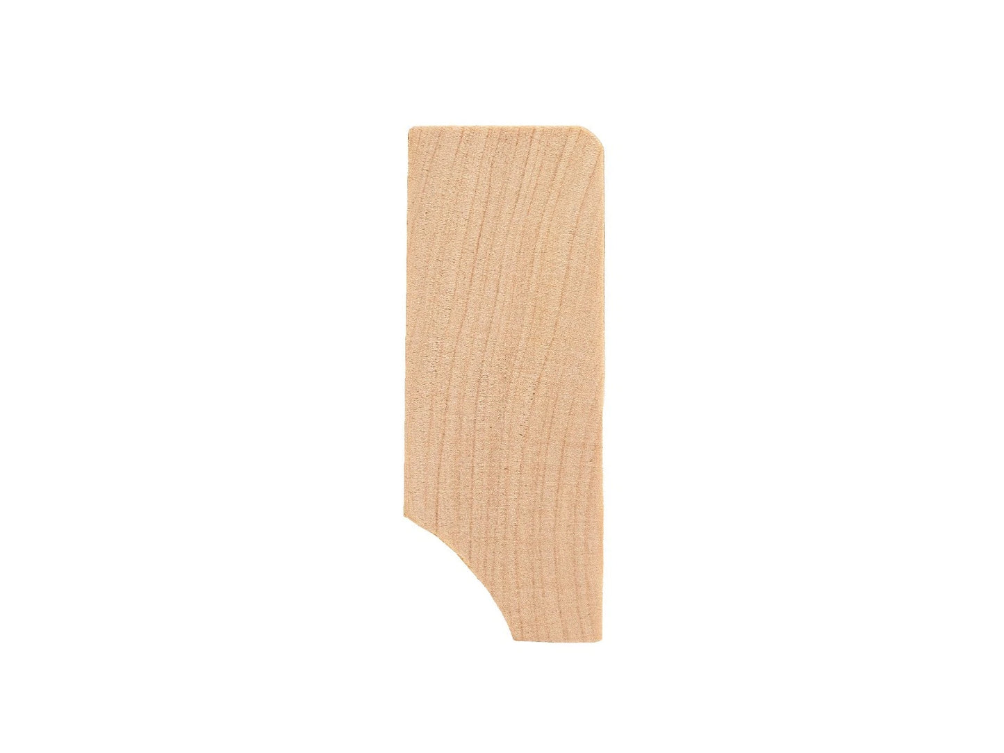 Solid Skirting Board Birch A/B 24x60mm matte lacquered 2000 mm with radius 5mm