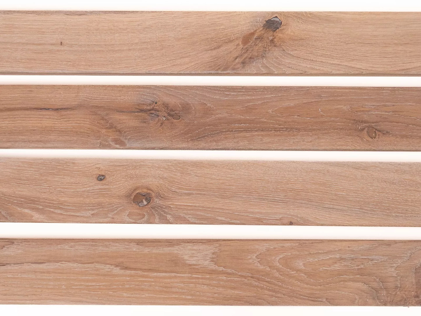 Solid Skirting Board Oak Rustic, 18x70x2000mm with radius, White oil, filled