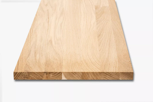 Solid edge glued panel DIY Oak A/B, full stave lamellas with fixed width, 20 mm