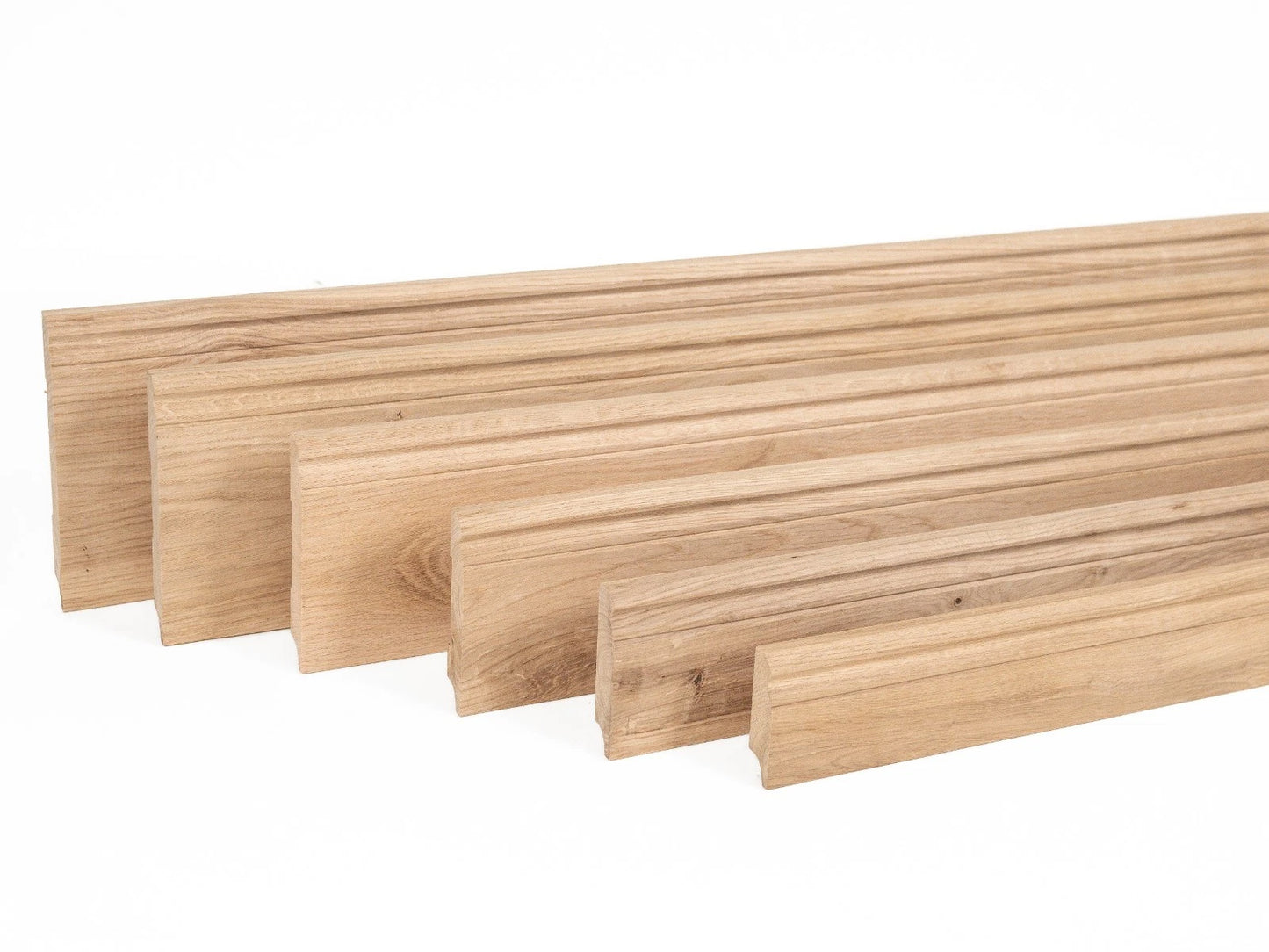 Solid Skirting Board Oak Rustic 20x70mm unfinished 0,8-1,5m Hamburg Profile