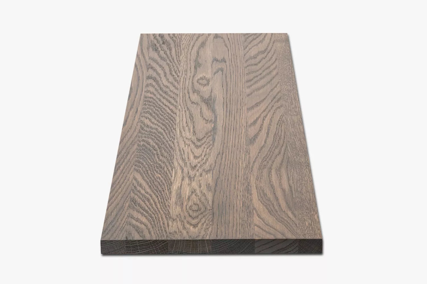 Tablette Marche d'escalier Elévation Appui de fenêtre Chêne A/B, lamelles entières, 20 mm, Huile graphite
