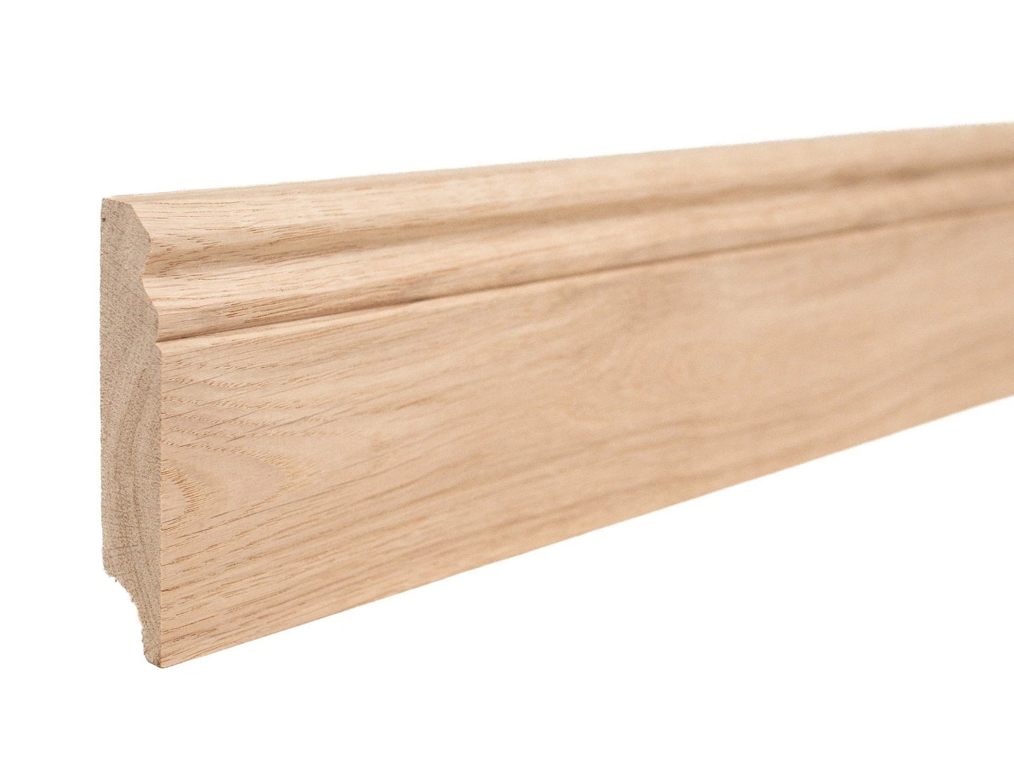 Plinthe massive Chêne A/B 20x90mm brut 1,5-2,5m Profil Hambourg