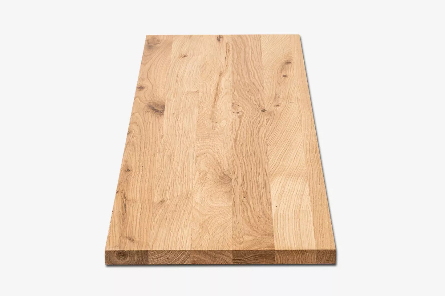 Tablette Marche d'escalier Contremarche Appui de fenêtre Chêne rustique, lamelles pleines, 16 mm, huilé naturel blanc