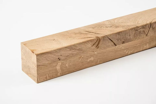 Glulam oak beam Rustic 80x80 mm untreated, square timber, solid wood