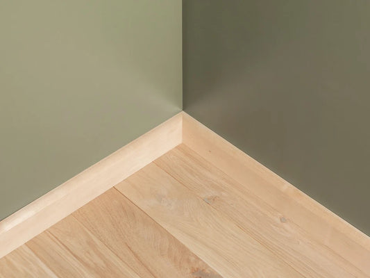 Massive Sockelleiste Birke A/B 24x80mm roh 2000 mm mit Radius 20mm