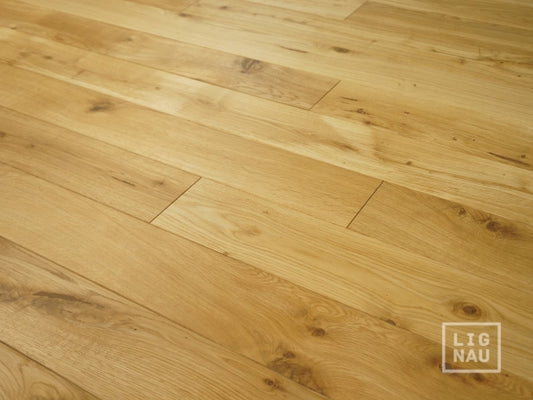 Lames de parquet massif Chêne rustique 20 mm huilé naturel