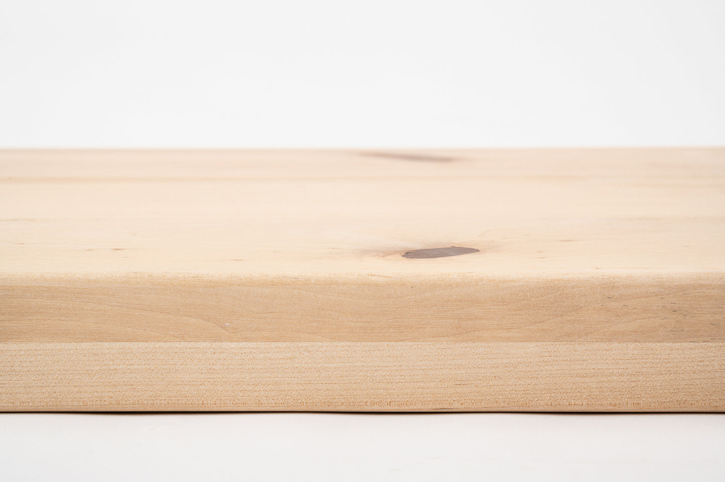 Stair tread Windowsill with overhang Birch Rustic, full stave lamellas, 20 mm, White oil