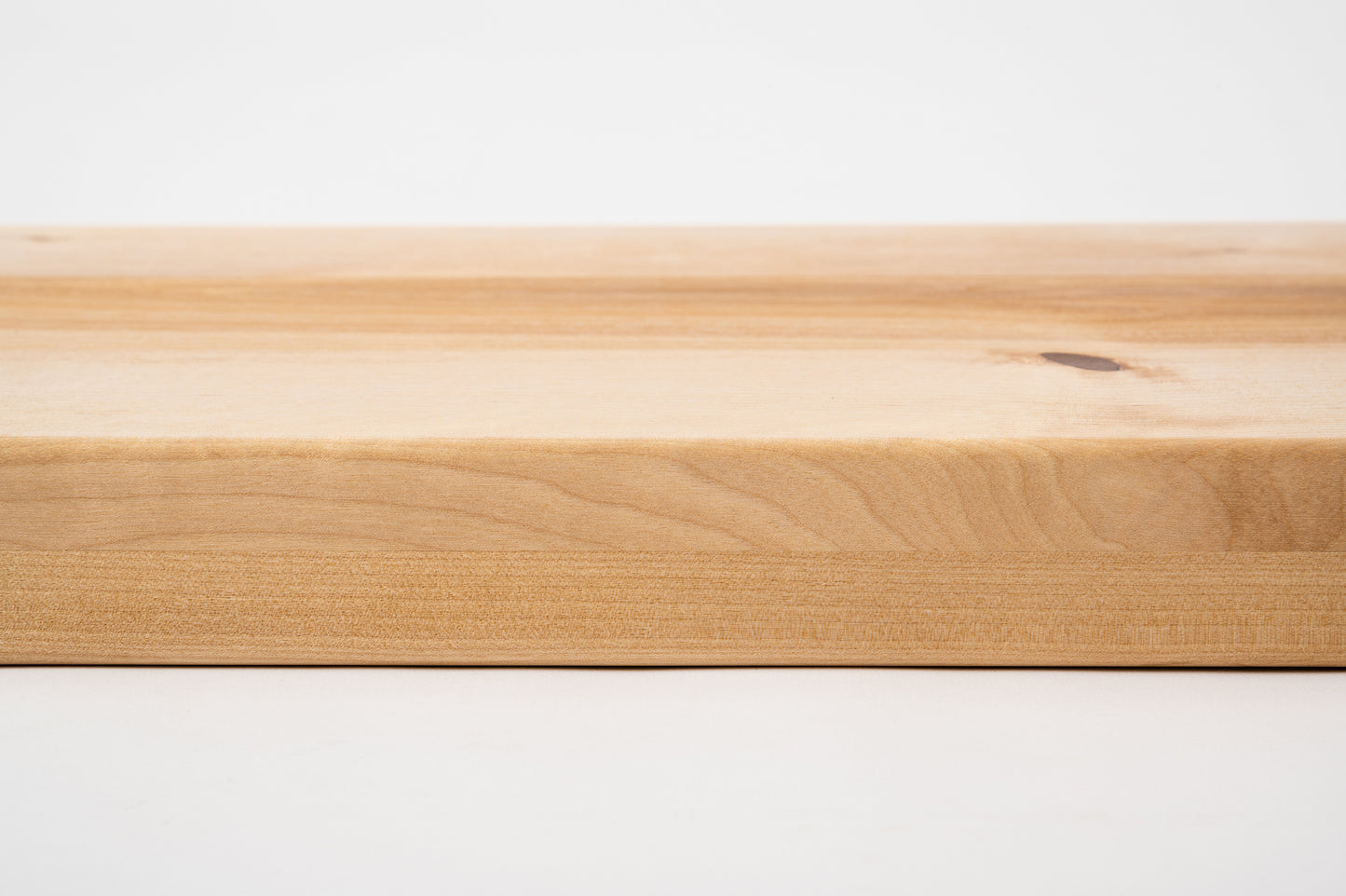 Stair tread Windowsill with overhang Birch Rustic, full stave lamellas, 20 mm, Hard wax oil Natural (colourless)