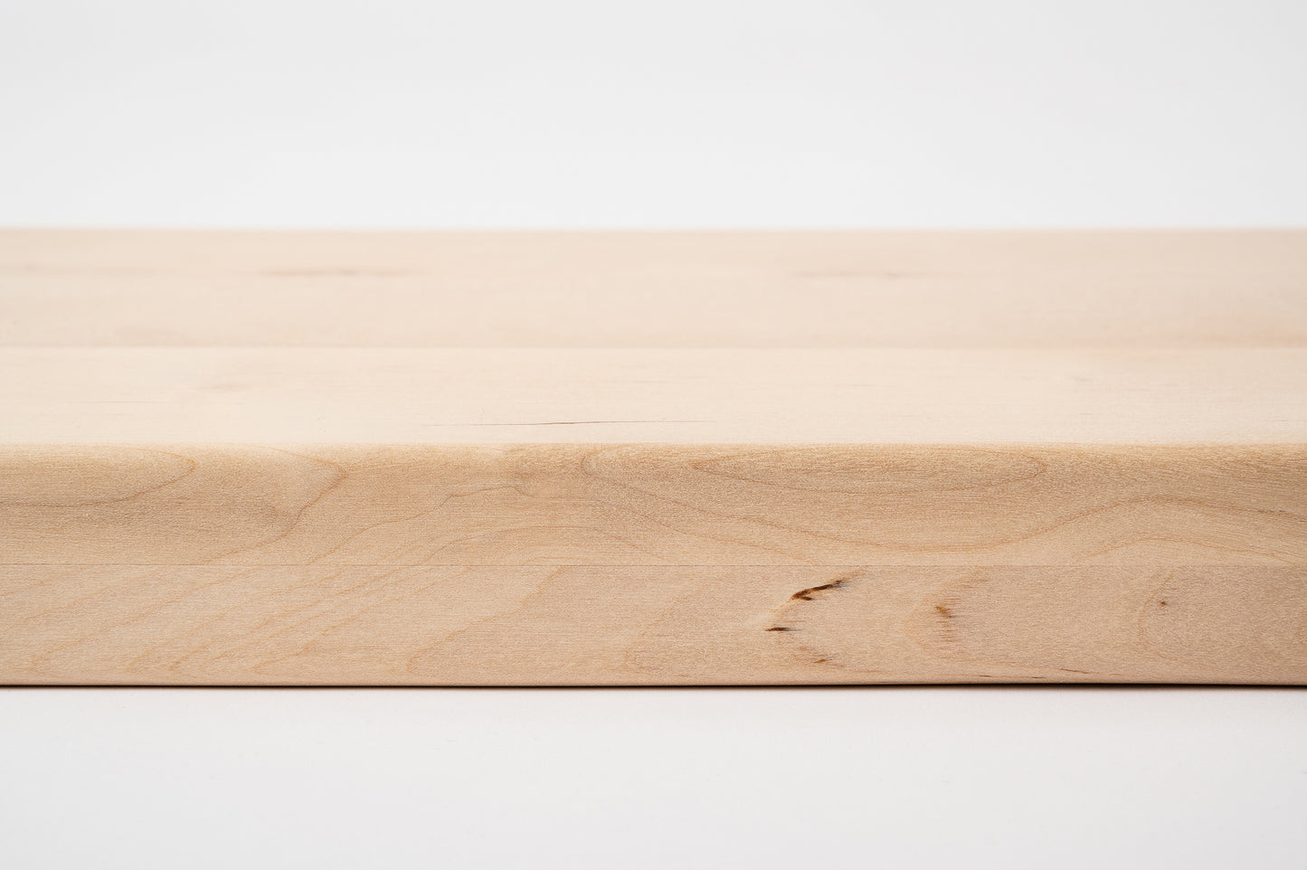 Stair tread Windowsill with overhang Birch Rustic, full stave lamellas, 20 mm, Unfinished