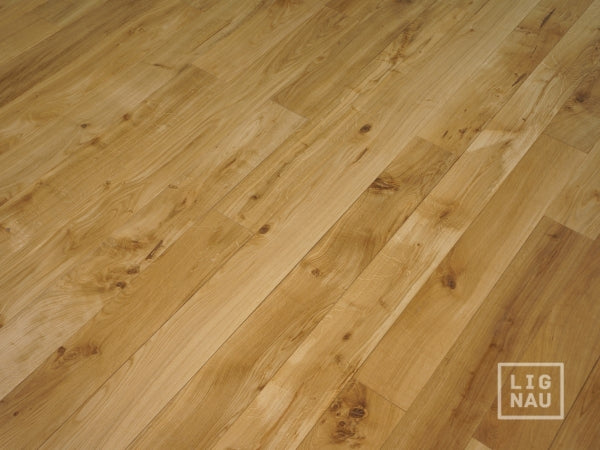 Lames de parquet massif Chêne rustique 20 mm huilé naturel