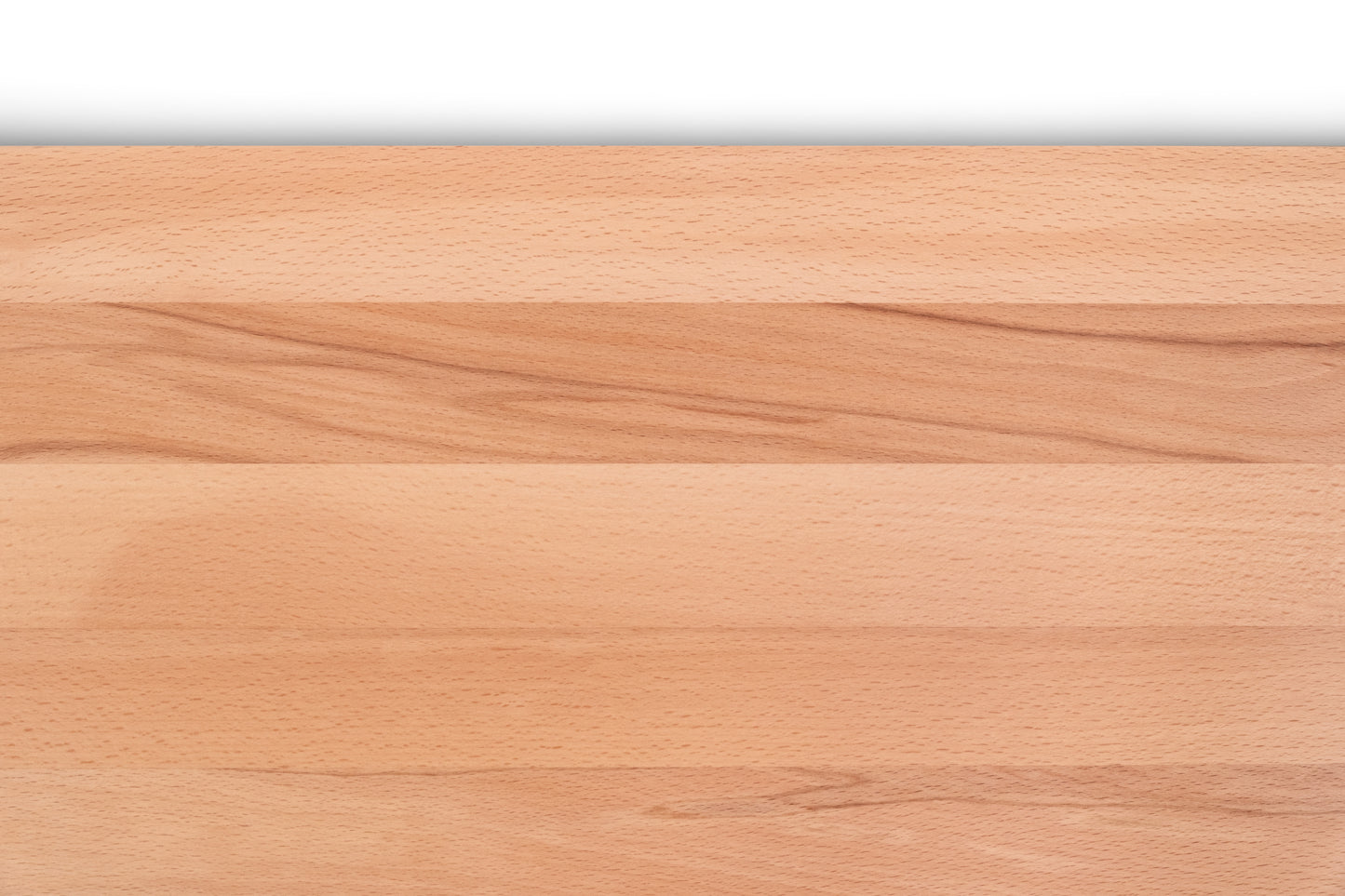 Stair tread Windowsill with wide overhang (5 cm deep) Beech Redheart A/B, full stave lamellas, 20 mm, Matte lacquered, with rounded corners (radius 20 mm)