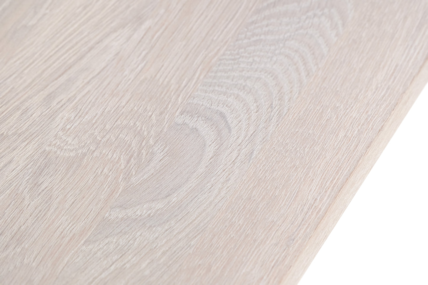 Stair tread Windowsill with overhang Oak A/B, full stave lamellas, 26 mm, Chalked white oiled
